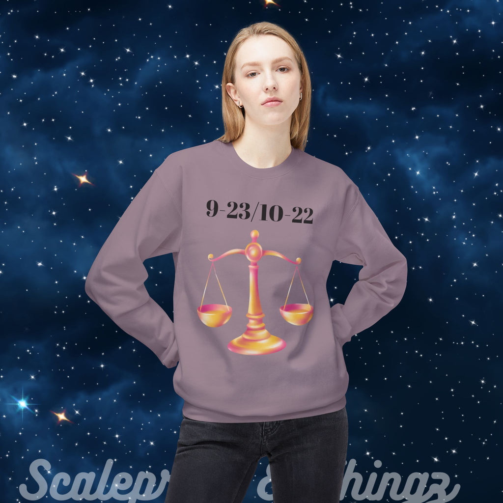 Libra Fleece Sweatshirt, Astrology Sweatshirt, Zodiac Crewneck, Balance T-Shirt, Gifts for Libra, Astrology Lover Apparel