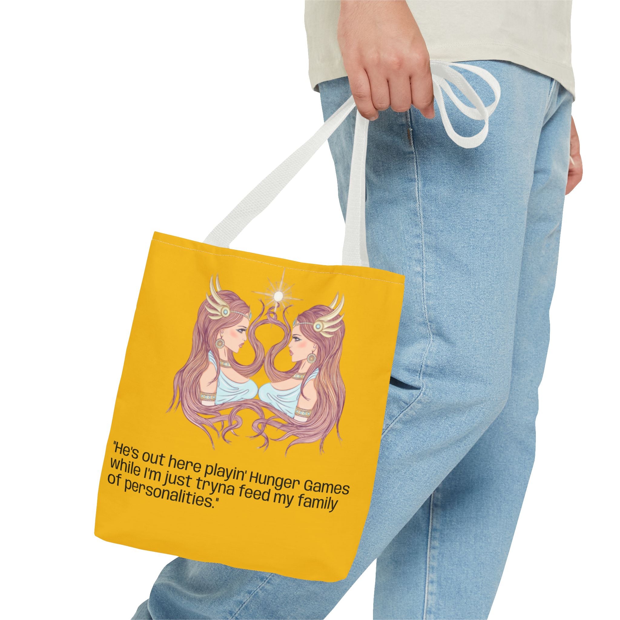 A TellMeYourSign LOL Trump Tote Bag (AOP)