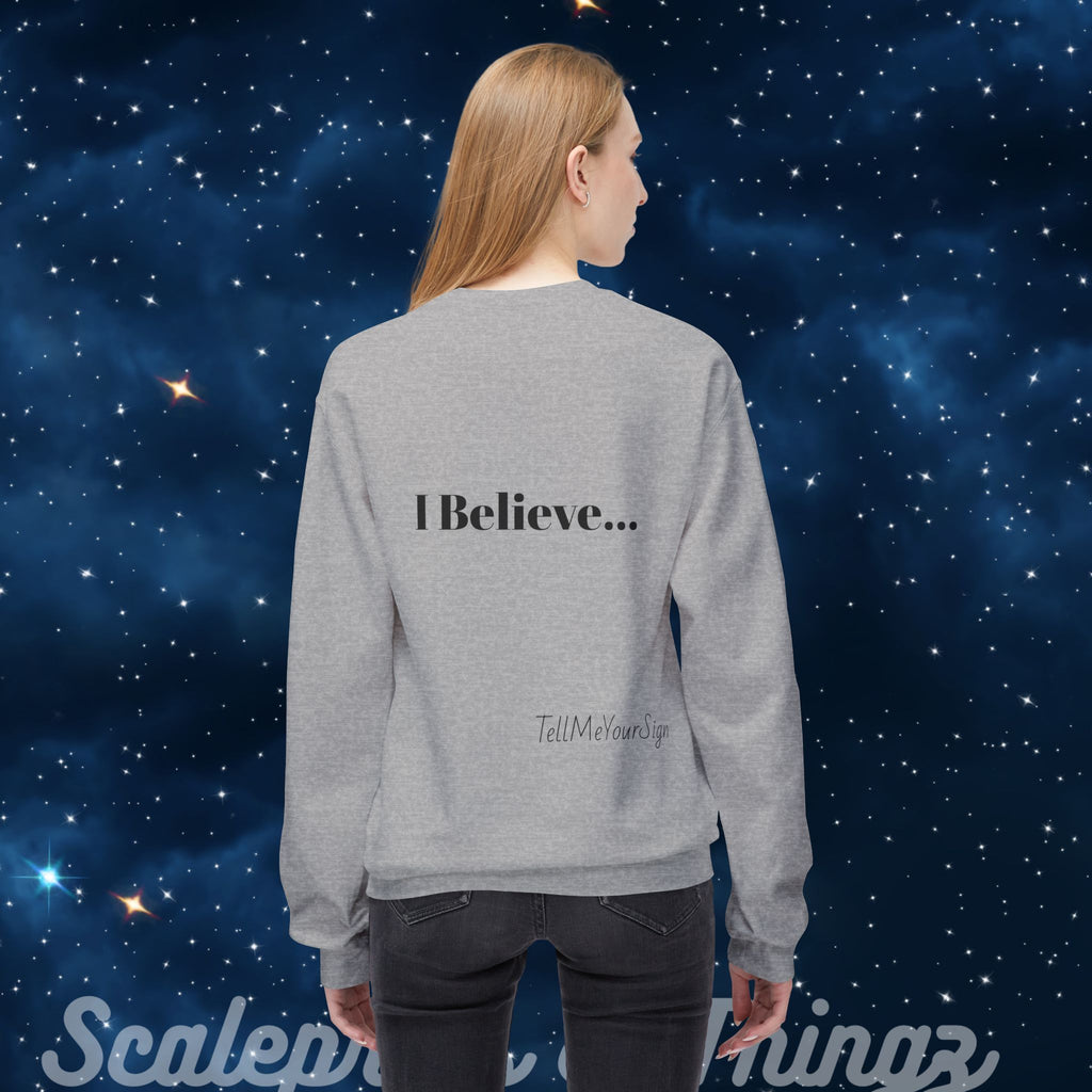 Whimsical Zodiac Crewneck Sweatshirt, Astrology Gift, Horoscope Apparel, Cozy Fashion, Birthday Present, Unique Design