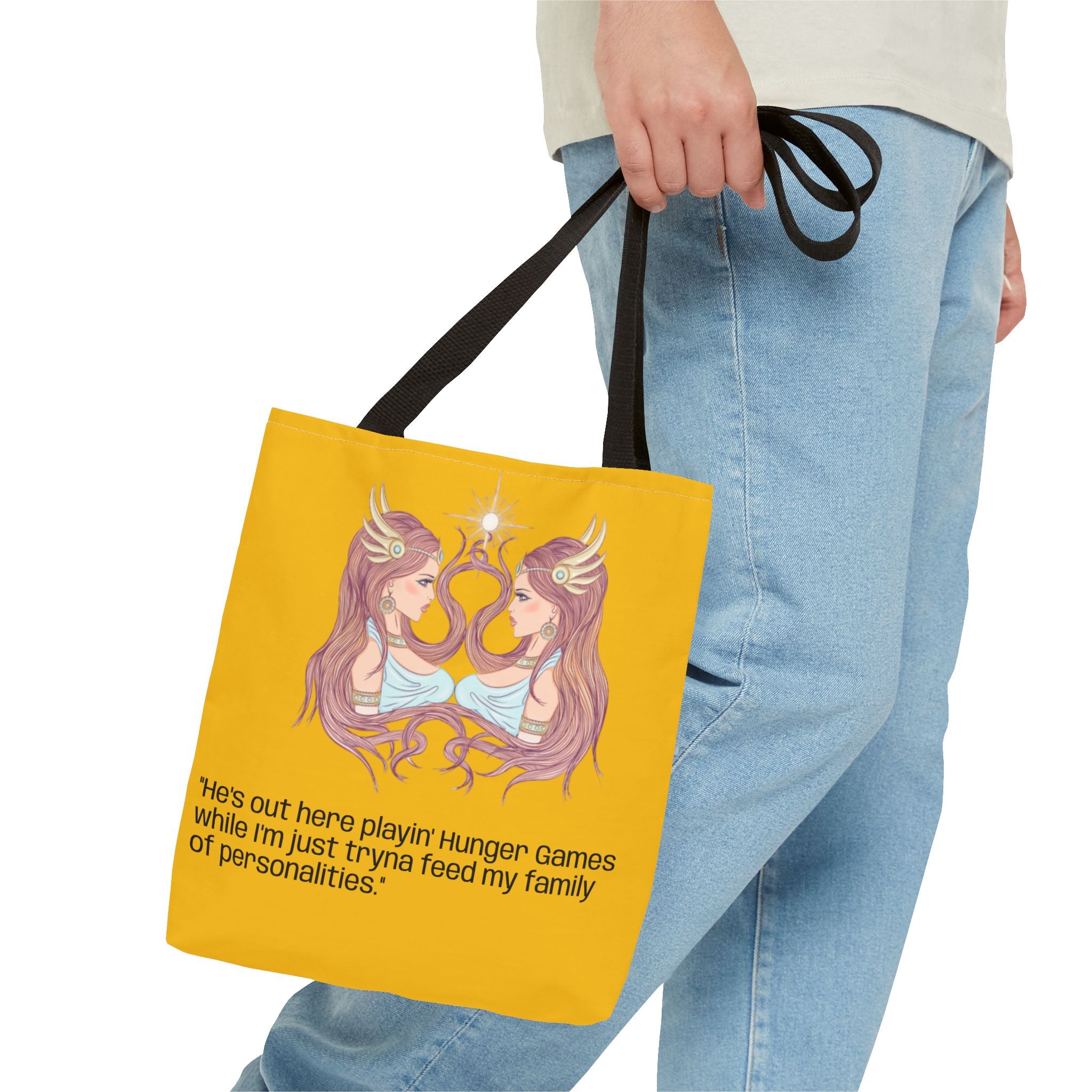 A TellMeYourSign LOL Trump Tote Bag (AOP)