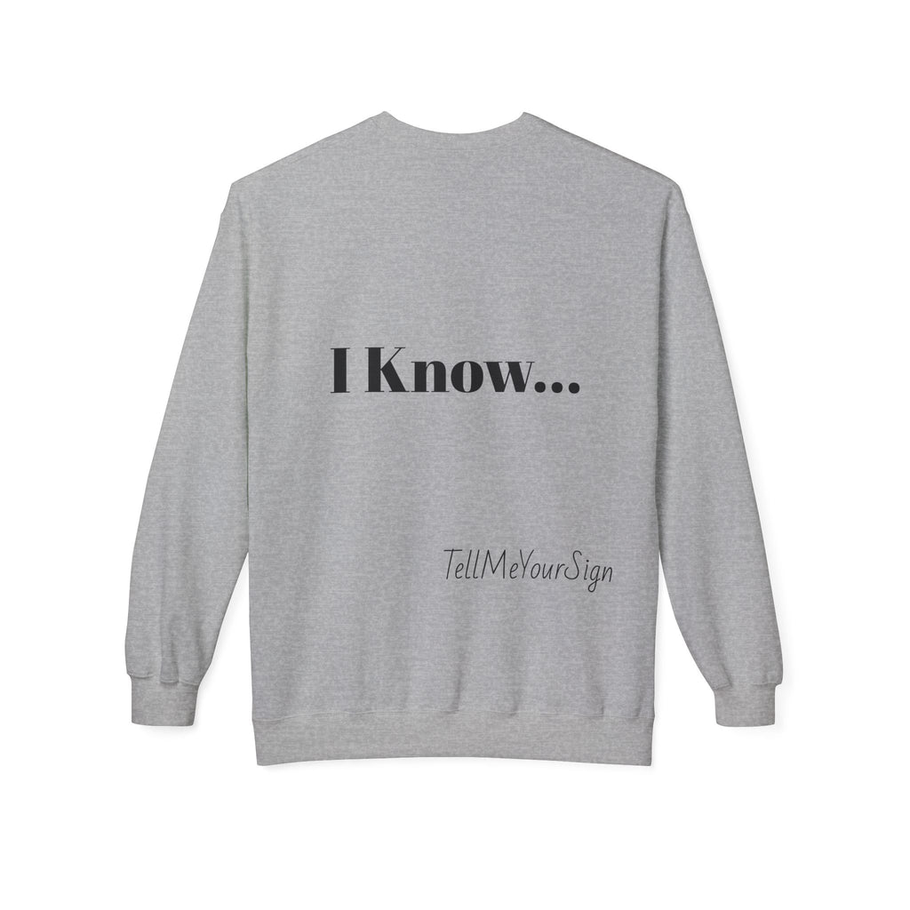 Astrology-Themed Fleece Sweatshirt, Zodiac Gift, Horoscope Sweatshirt, Cozy Astrology Crewneck, Birthday Gift for Astrology Lovers