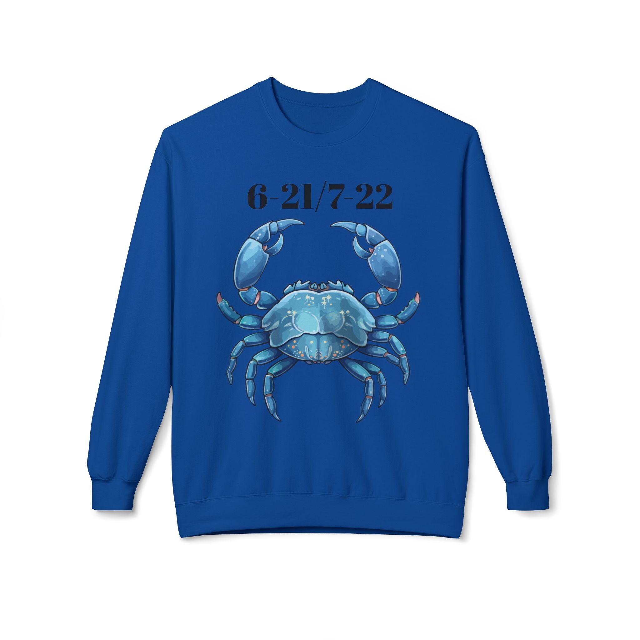 Cancer Zodiac Fleece Sweatshirt | Astrology Gift, Horoscope Apparel, Horoscope Sweatshirt, Cancer Apparel, Unique Zodiac Clothing