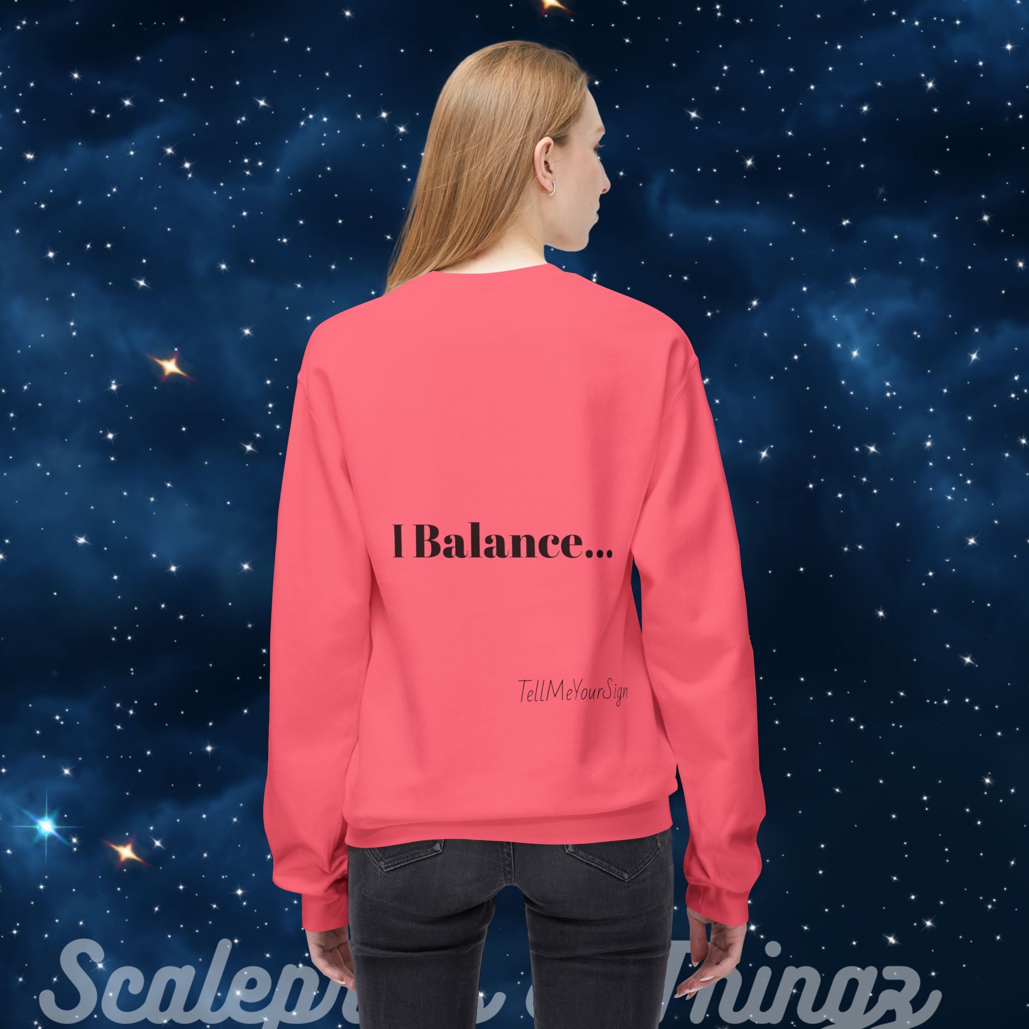 Libra Fleece Sweatshirt, Astrology Sweatshirt, Zodiac Crewneck, Balance T-Shirt, Gifts for Libra, Astrology Lover Apparel