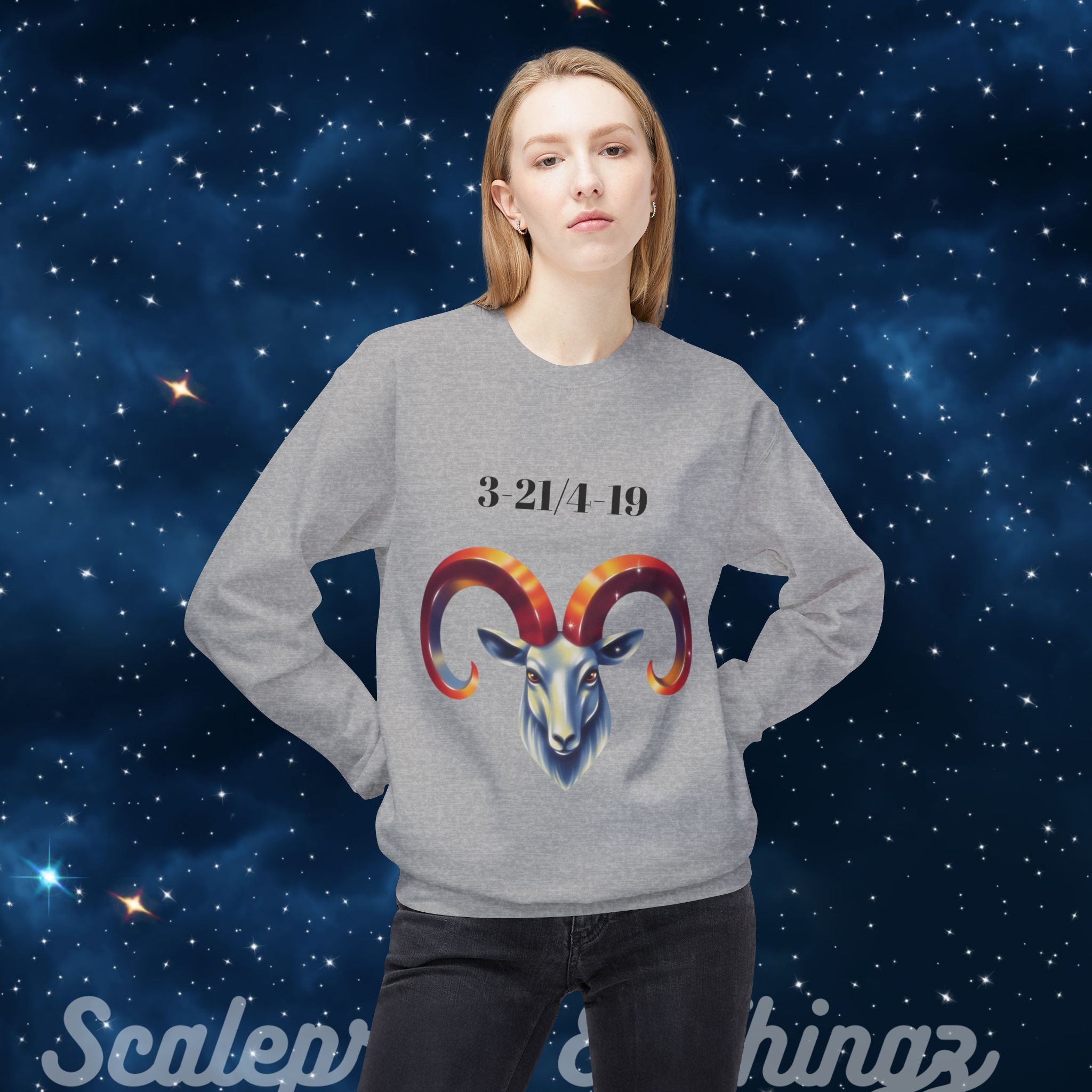Aries Zodiac Crewneck Sweatshirt | Astrology Sweatshirt, Birthday Gift, Casual Wear, Zodiac Sign Apparel, Personalized Gift