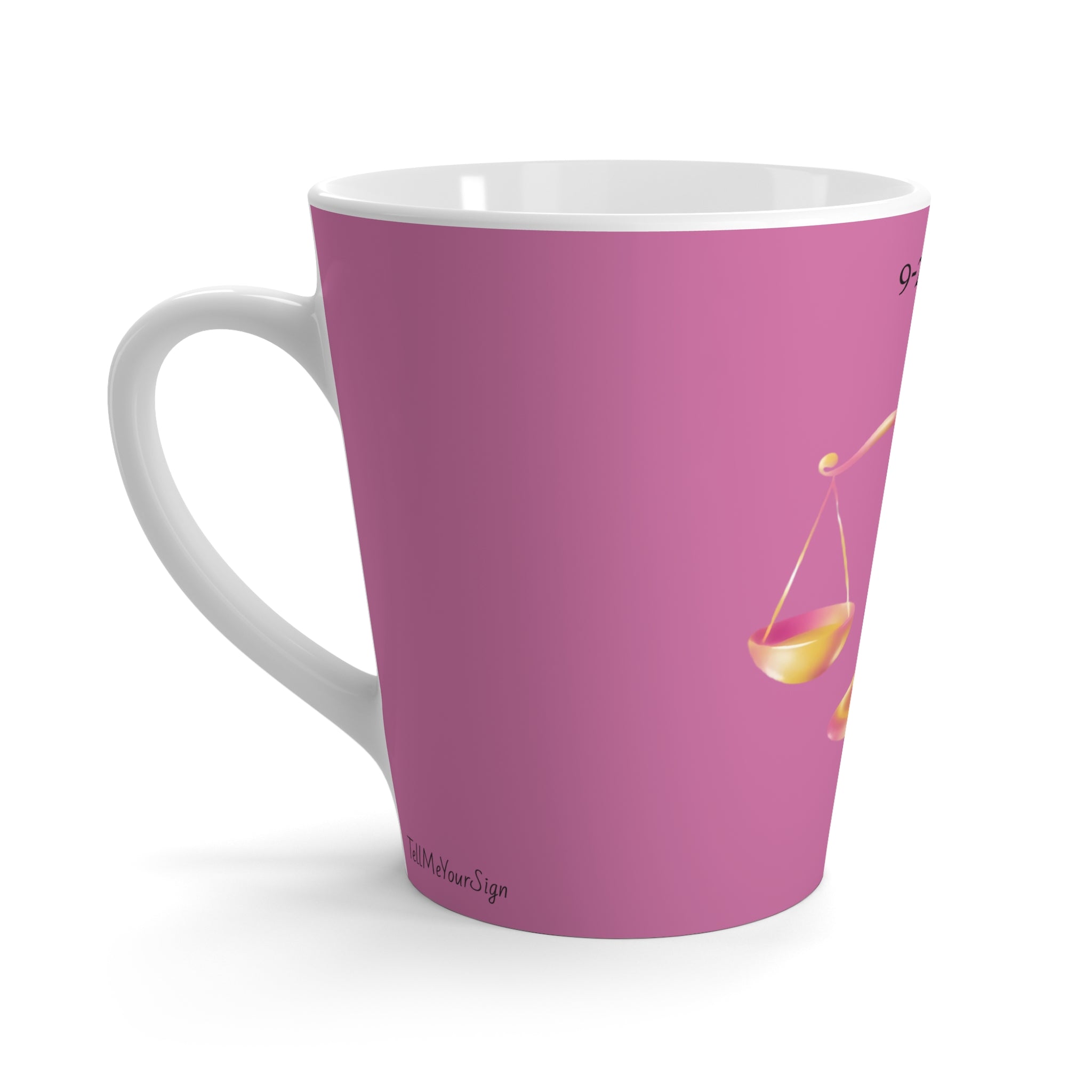 Chic Libra Latte Mug | Astrology Gift, Personalized Drinkware, Balance and Harmony Design, Birthday Present, Zodiac Sign