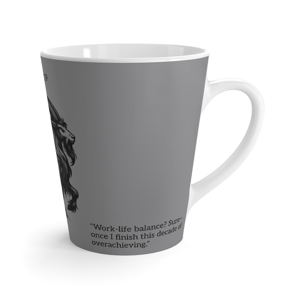 Capricorn Zodiac Latte Mug | Astrology Gift, Horoscope Drinkware, Coffee Lover's Cup, Personalized Mug, Birthday Gift