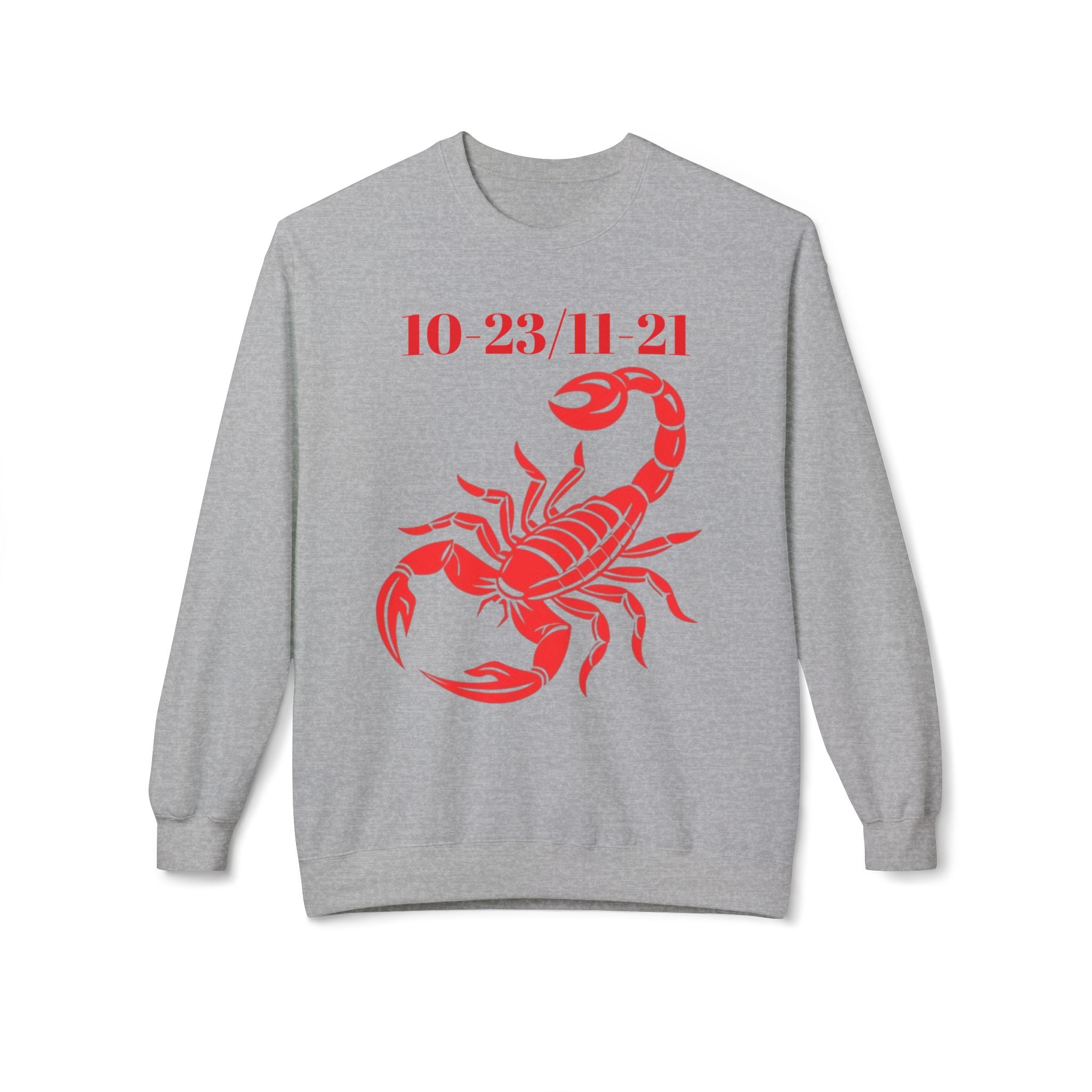 Scorpio Fleece Sweatshirt, Astrology Crewneck, Zodiac Gift, November Birthday, Casual Wear, Unisex Apparel