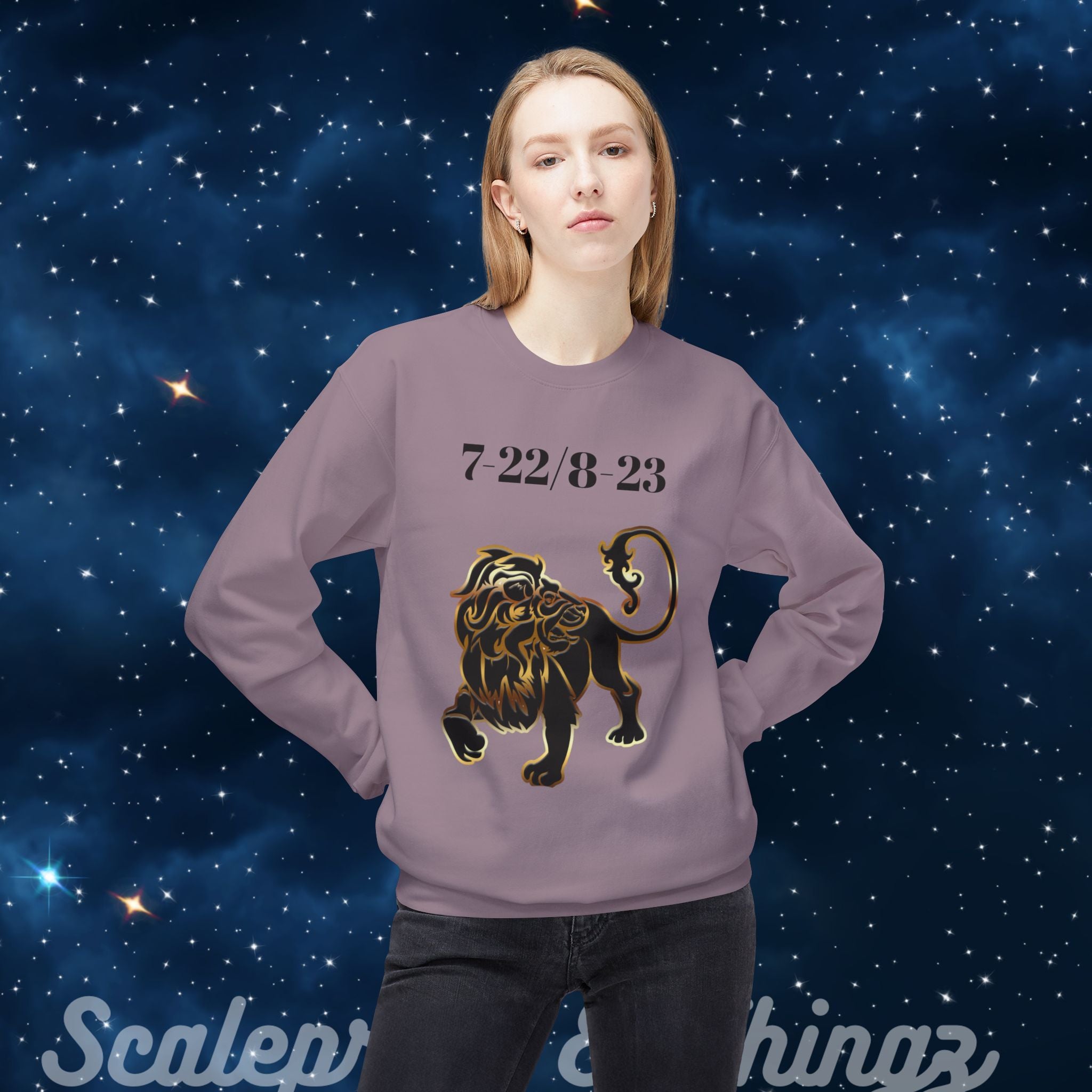 Leo Zodiac Crewneck Sweatshirt, Astrology Gift, Horoscope Sweatshirt, Personalized Leo Apparel, July-August Birthdays