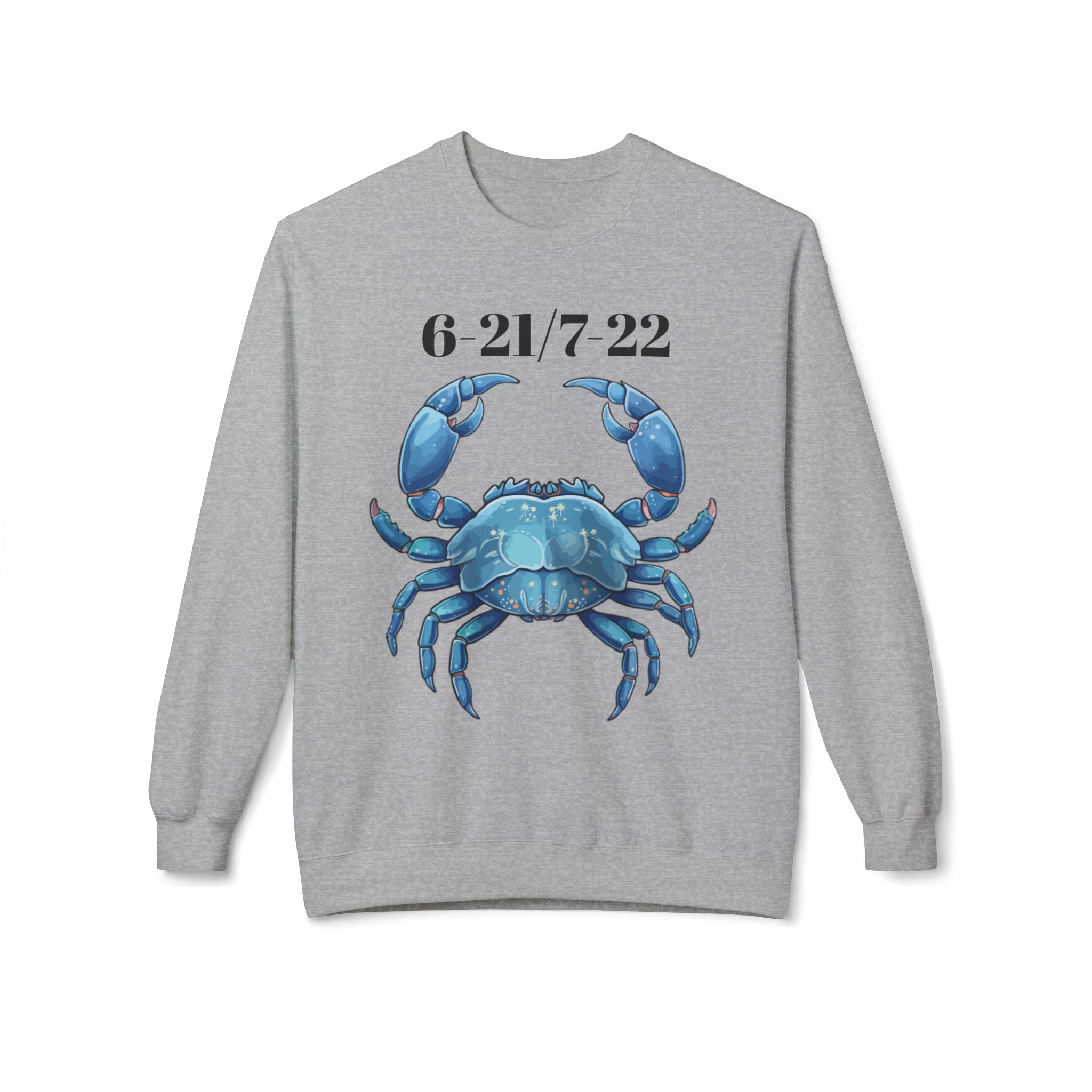 Cancer Zodiac Fleece Sweatshirt | Astrology Gift, Horoscope Apparel, Horoscope Sweatshirt, Cancer Apparel, Unique Zodiac Clothing