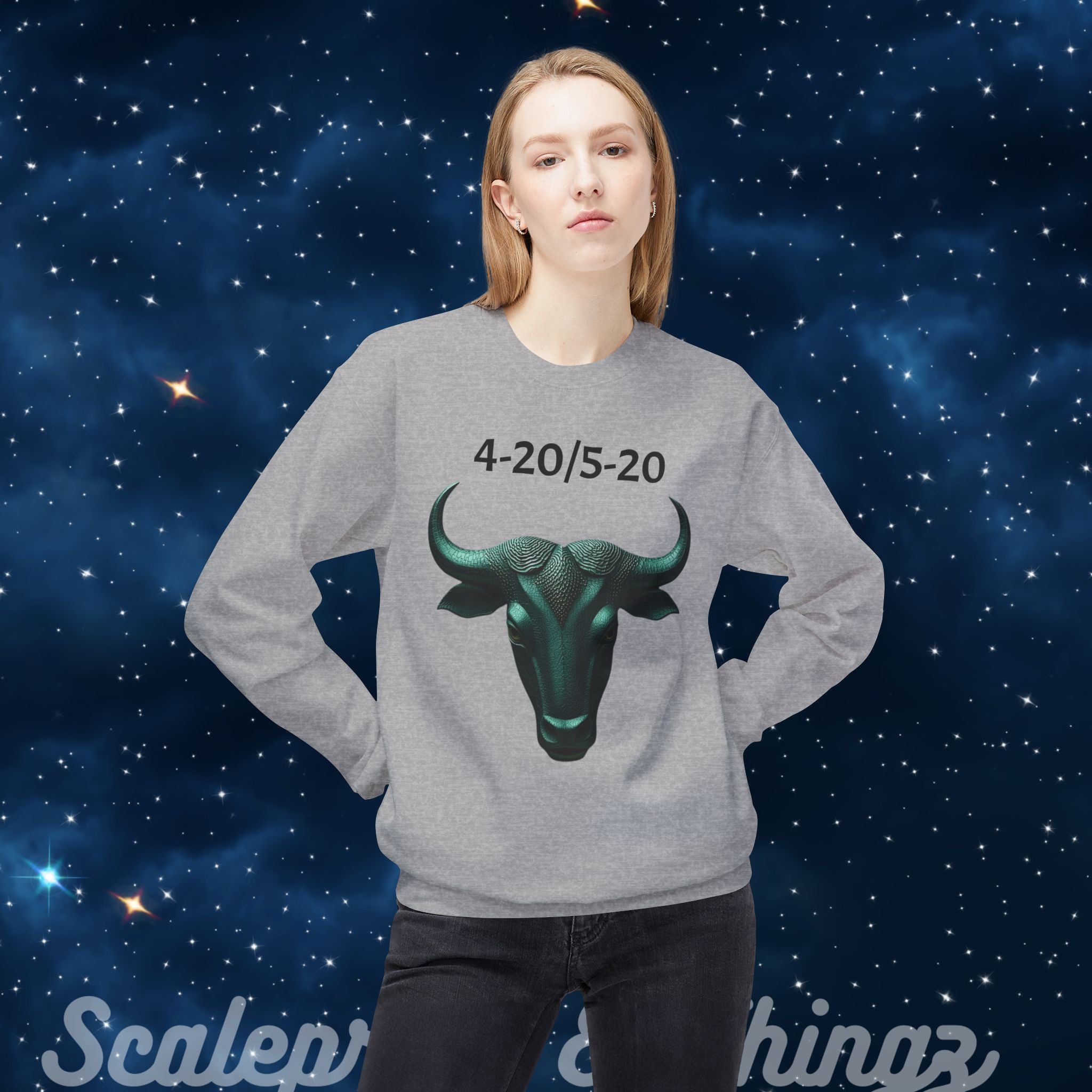 Taurus Crewneck Sweatshirt | Zodiac Sign Apparel, Astrology Gift, Cozy Layering Piece, Birthday Gift, Everyday Wear