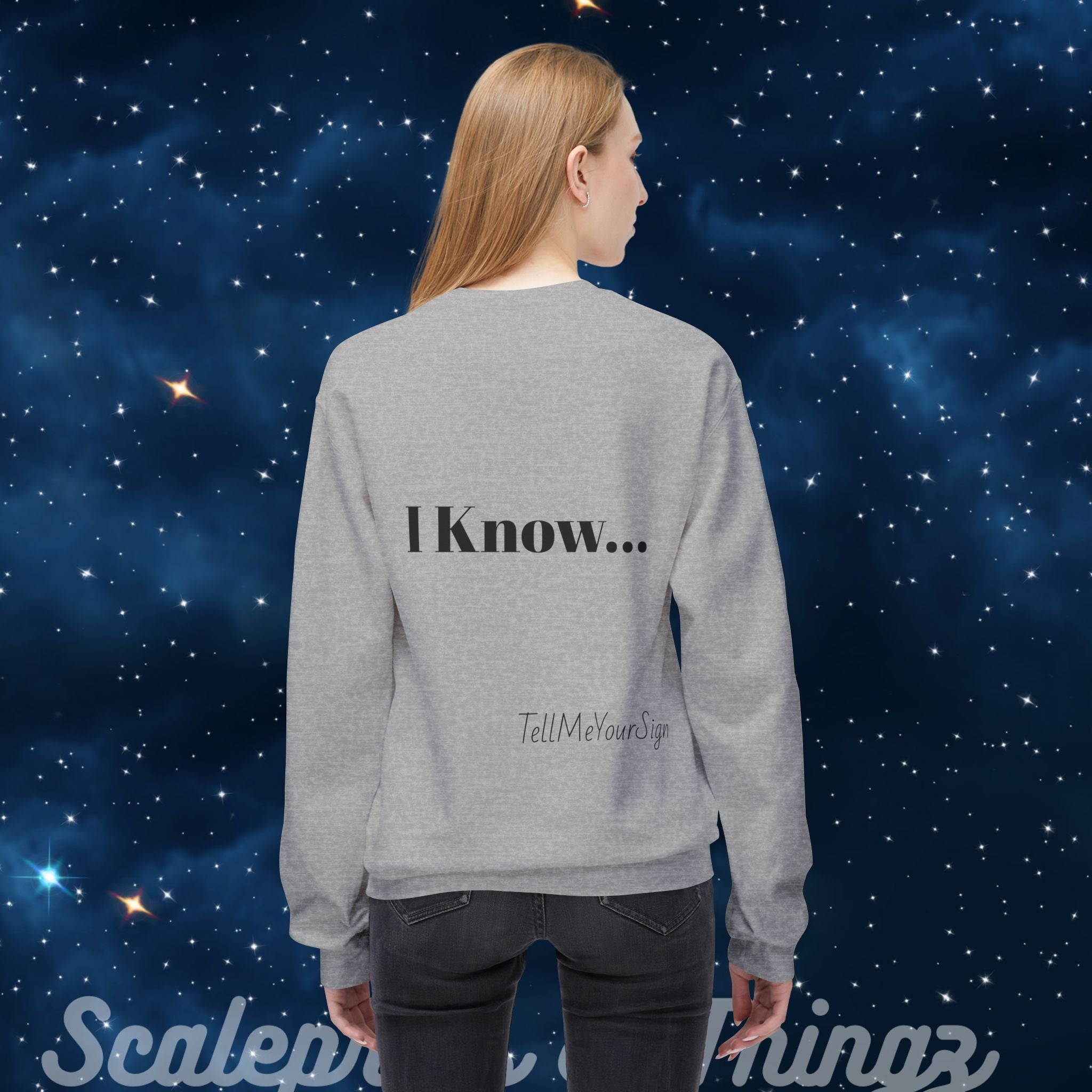 Astrology-Themed Fleece Sweatshirt, Zodiac Gift, Horoscope Sweatshirt, Cozy Astrology Crewneck, Birthday Gift for Astrology Lovers
