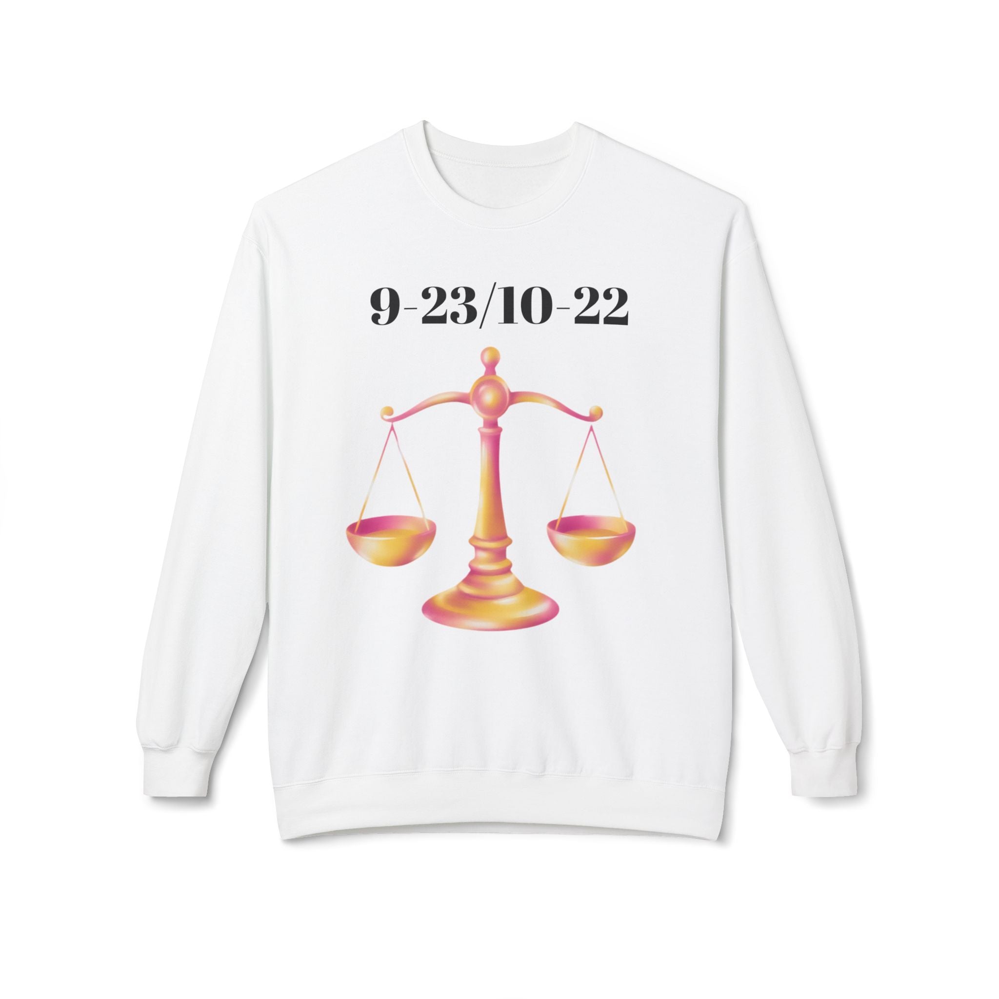 Libra Fleece Sweatshirt, Astrology Sweatshirt, Zodiac Crewneck, Balance T-Shirt, Gifts for Libra, Astrology Lover Apparel