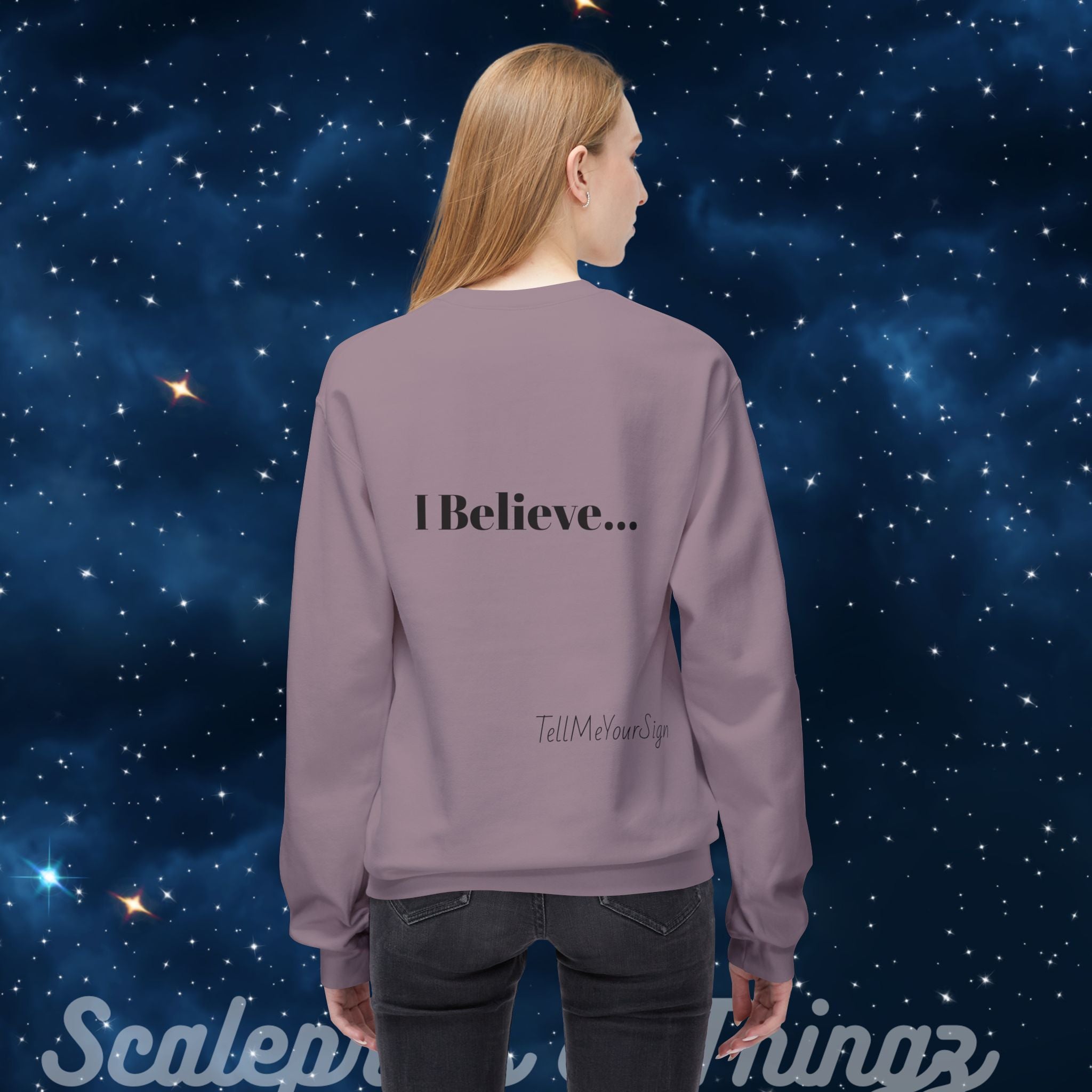 Whimsical Zodiac Crewneck Sweatshirt, Astrology Gift, Horoscope Apparel, Cozy Fashion, Birthday Present, Unique Design