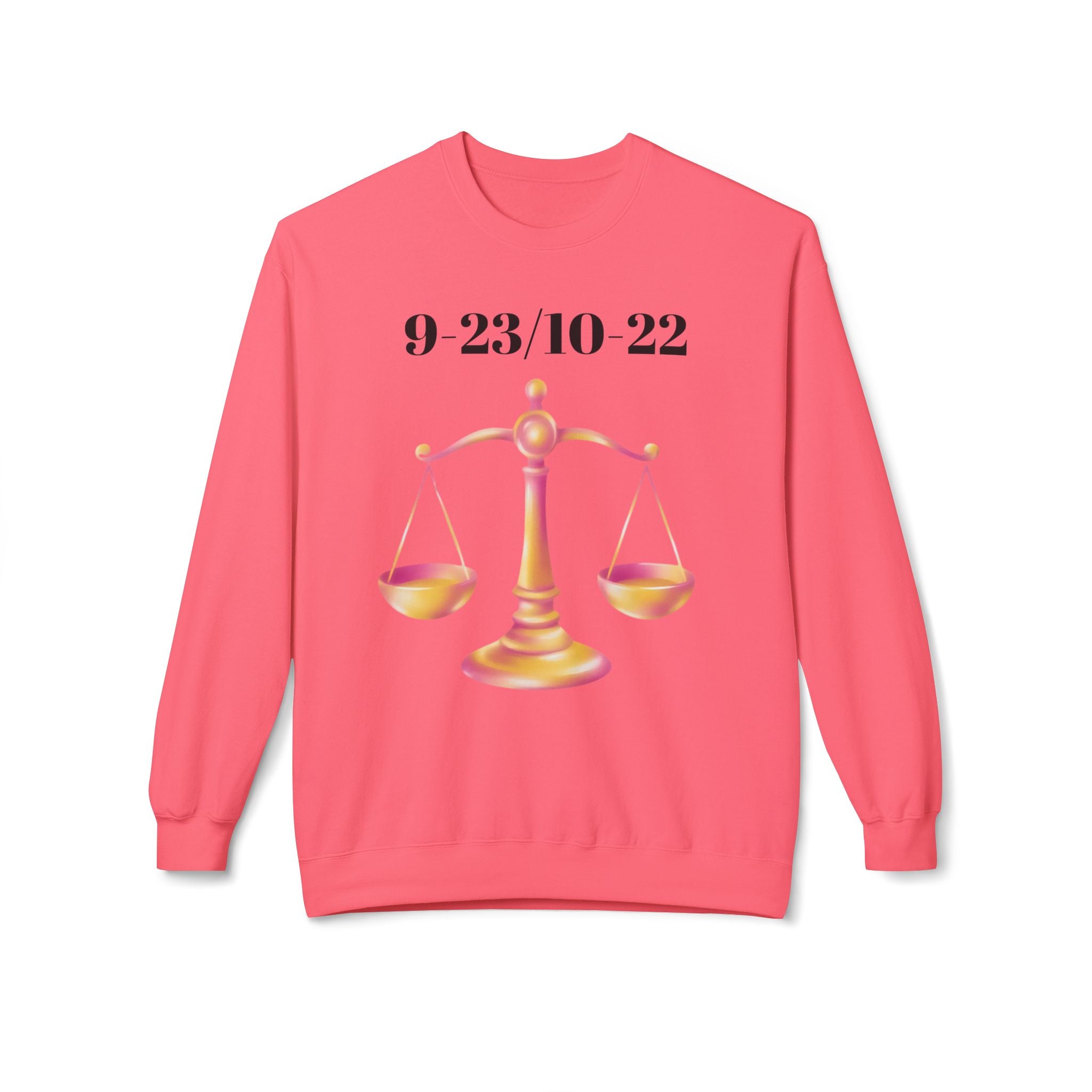 Libra Fleece Sweatshirt, Astrology Sweatshirt, Zodiac Crewneck, Balance T-Shirt, Gifts for Libra, Astrology Lover Apparel
