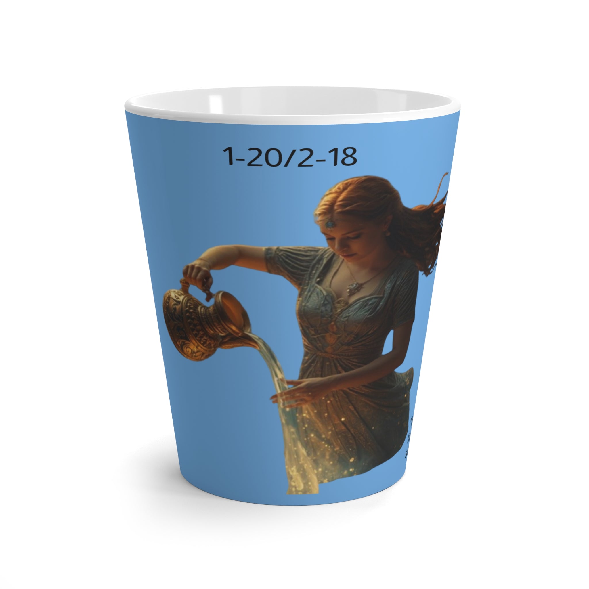 Astrological Latte Mug - Zodiac Coffee Cup for Astrology Lovers, Unique Gift, Horoscope Mug, Daily Ritual, Personalized Drinkware