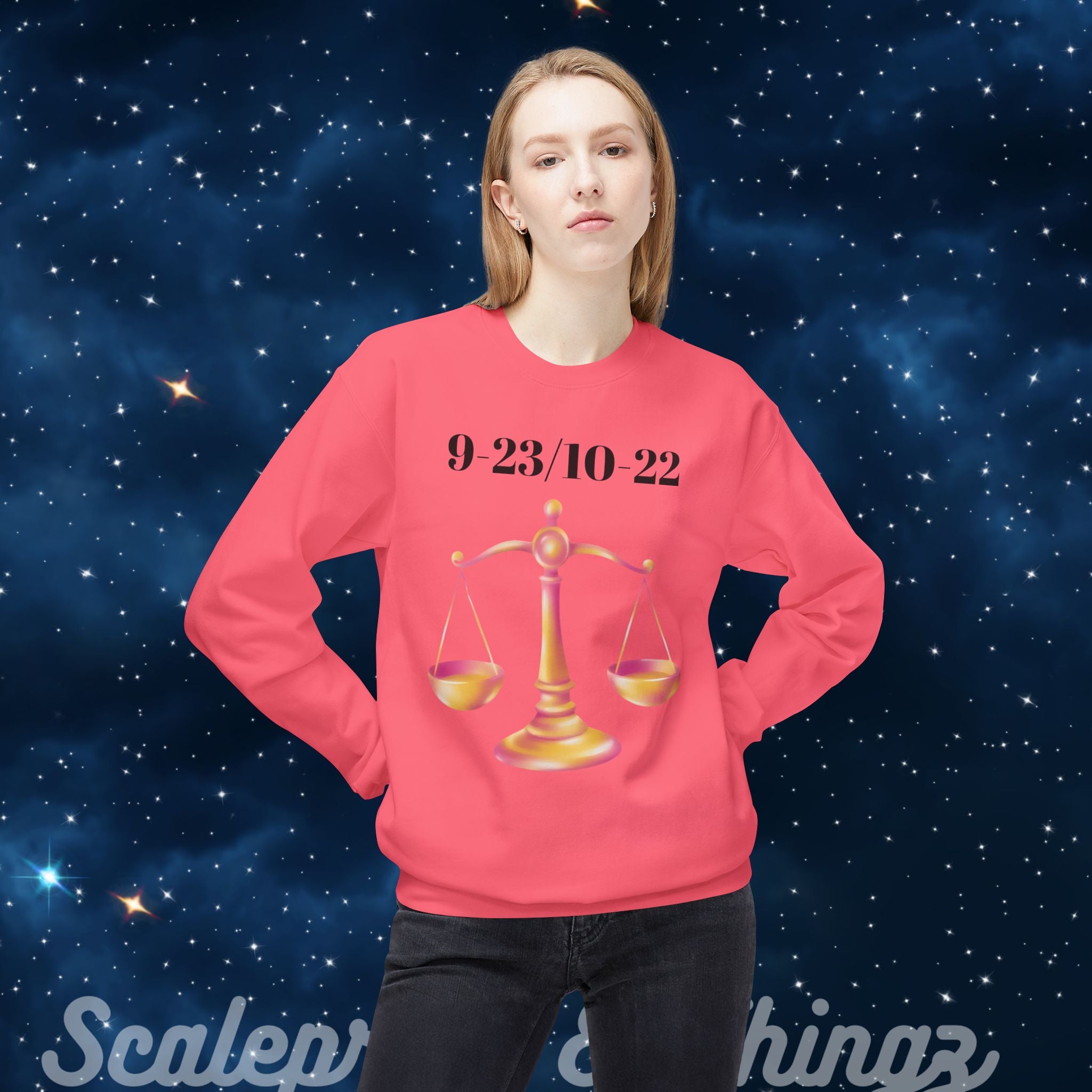 Libra Fleece Sweatshirt, Astrology Sweatshirt, Zodiac Crewneck, Balance T-Shirt, Gifts for Libra, Astrology Lover Apparel