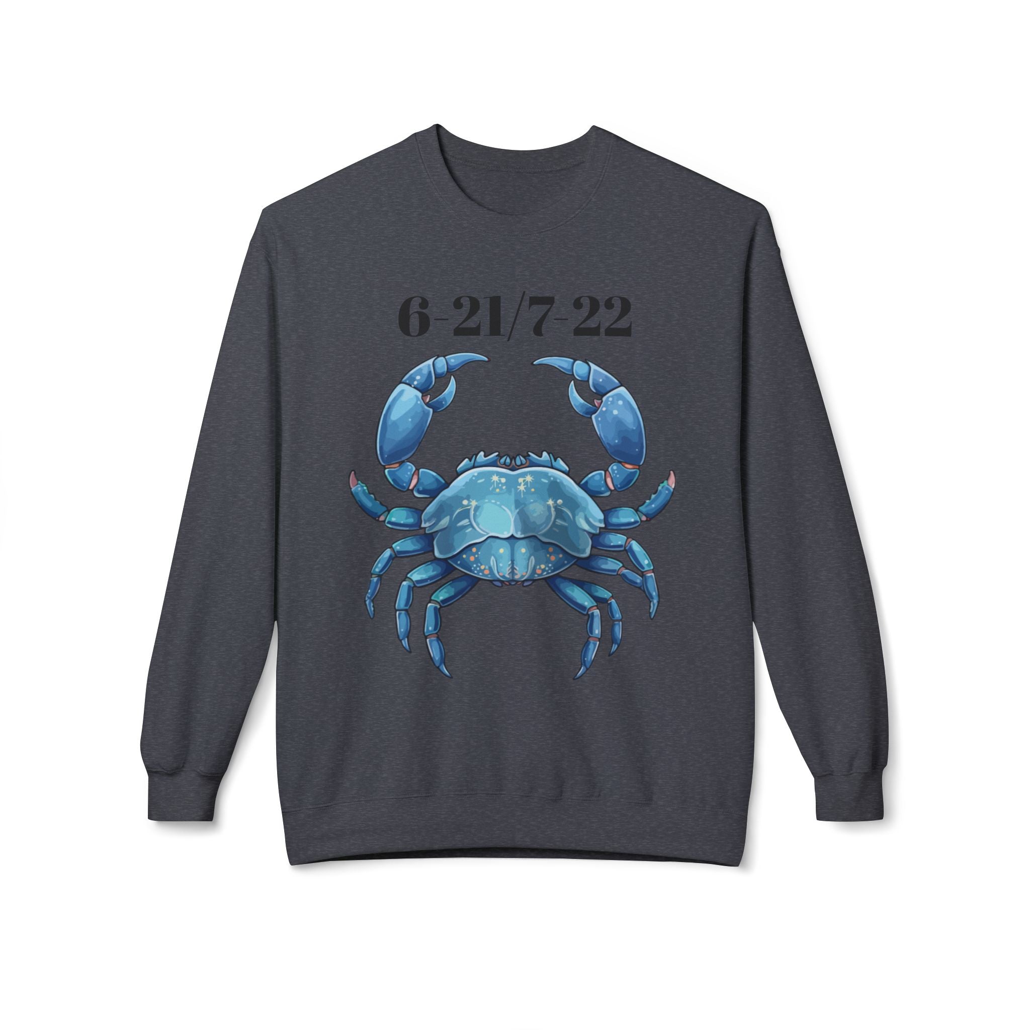 Cancer Zodiac Fleece Sweatshirt | Astrology Gift, Horoscope Apparel, Horoscope Sweatshirt, Cancer Apparel, Unique Zodiac Clothing