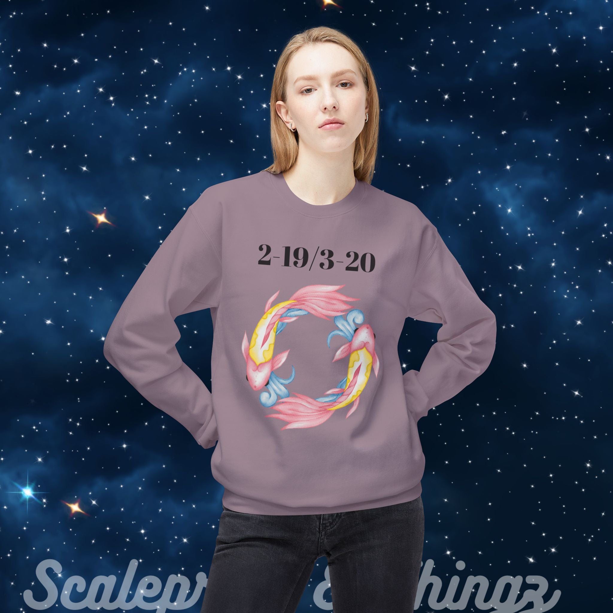 Whimsical Zodiac Crewneck Sweatshirt, Astrology Gift, Horoscope Apparel, Cozy Fashion, Birthday Present, Unique Design
