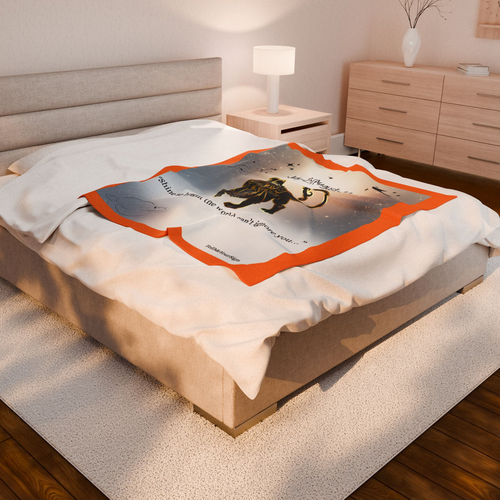 Astrology Leo Plush Blanket - Cozy Star Sign Decor