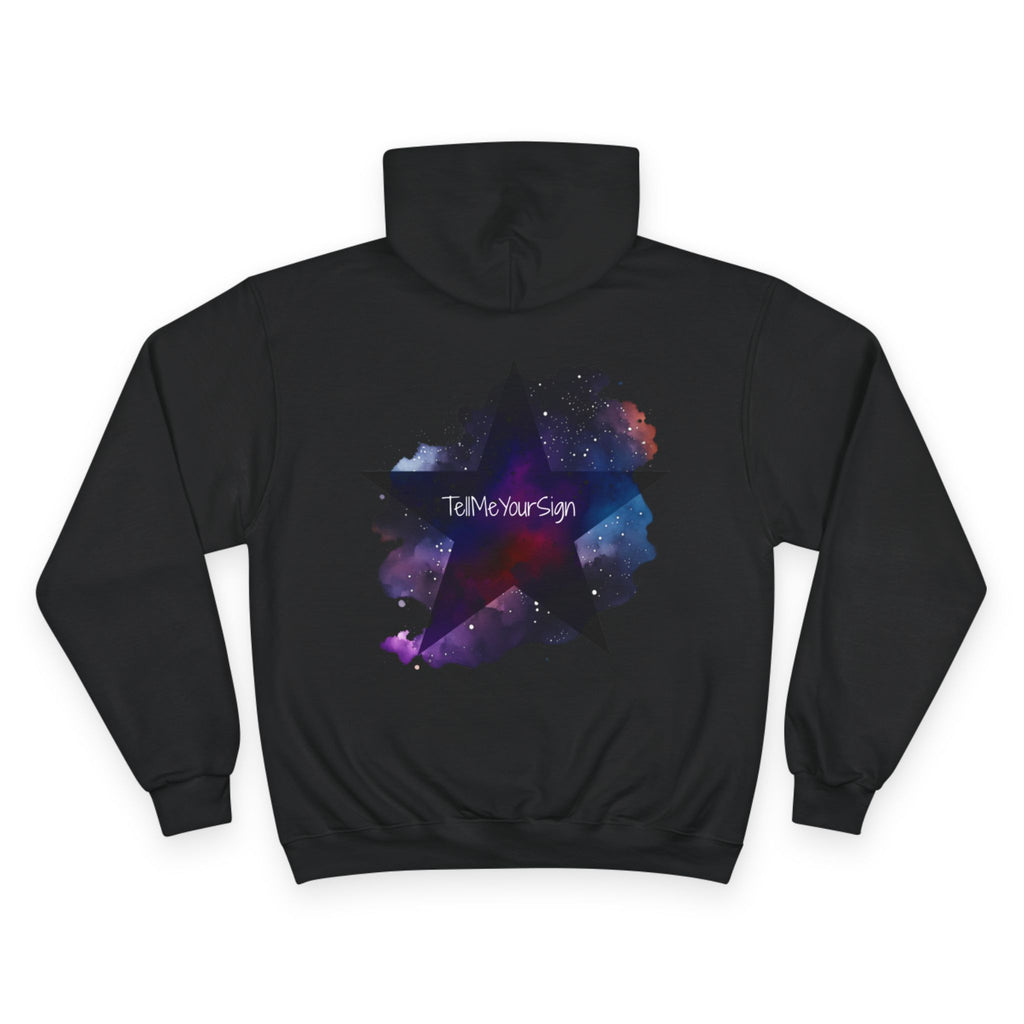 Galaxy Zodiac Champion Hoodie, Astrology Apparel, Personalized Gift, Horoscope Fashion, Unisex Sweatshirt