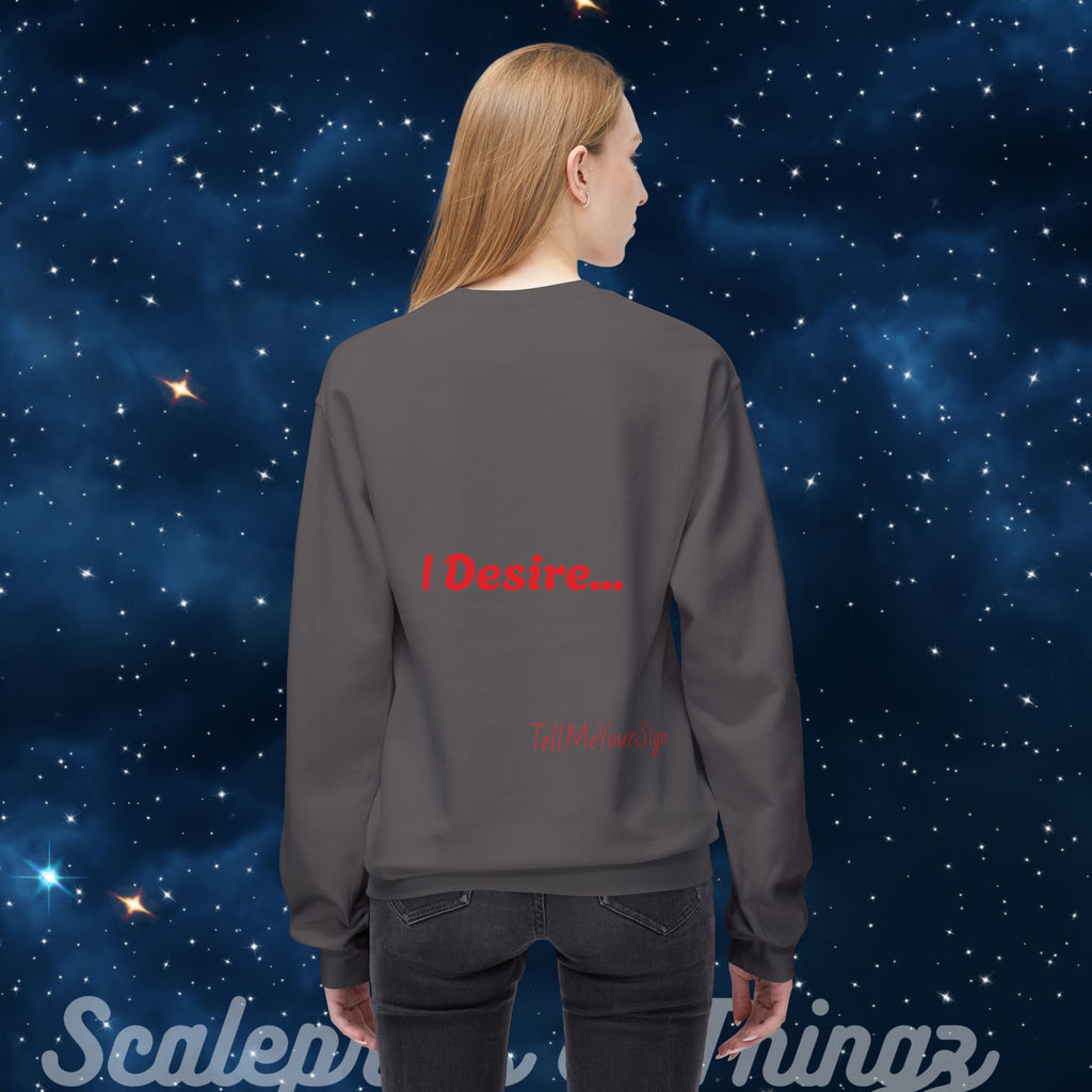 Scorpio Fleece Sweatshirt, Astrology Crewneck, Zodiac Gift, November Birthday, Casual Wear, Unisex Apparel