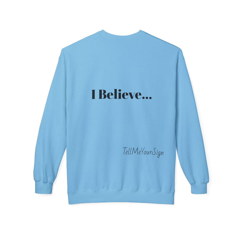 Whimsical Zodiac Crewneck Sweatshirt, Astrology Gift, Horoscope Apparel, Cozy Fashion, Birthday Present, Unique Design