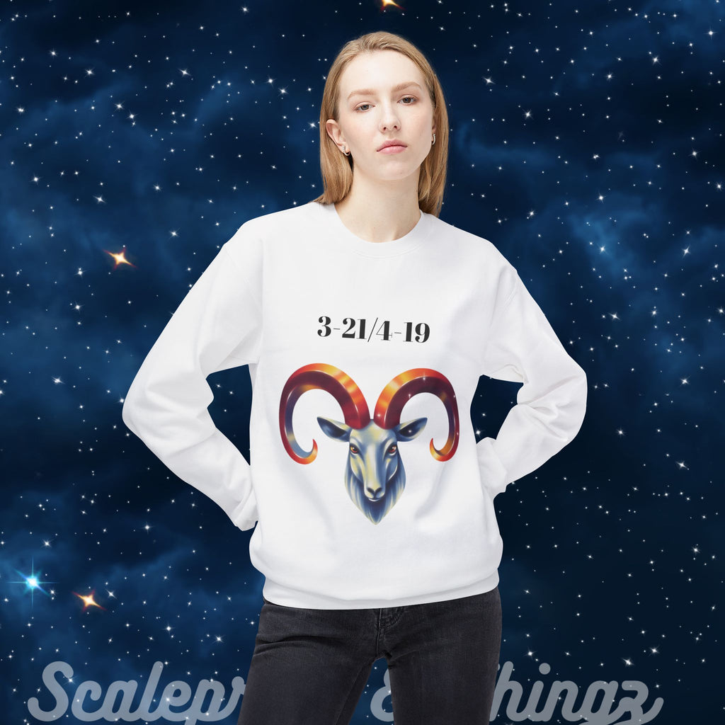Aries Zodiac Crewneck Sweatshirt | Astrology Sweatshirt, Birthday Gift, Casual Wear, Zodiac Sign Apparel, Personalized Gift