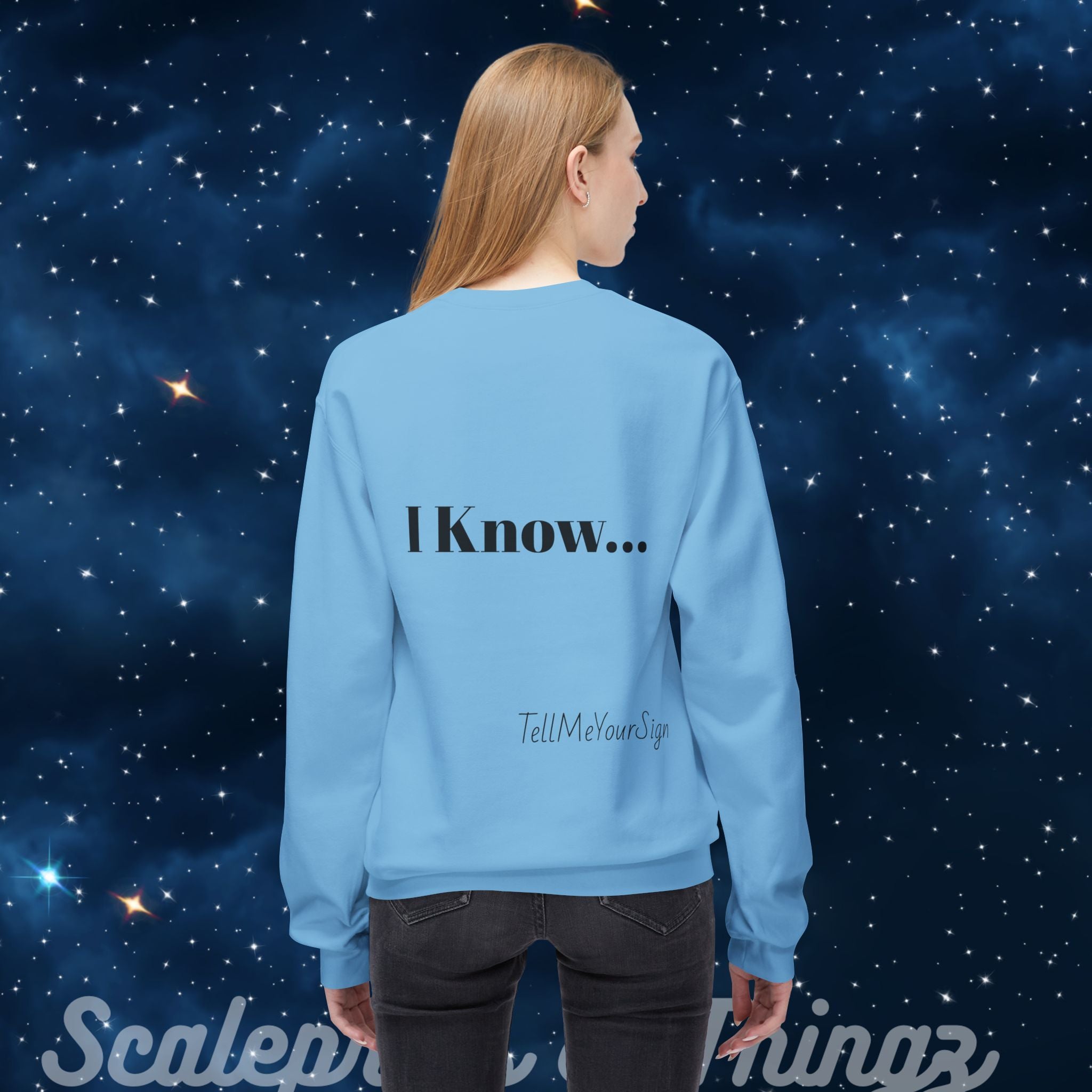 Astrology-Themed Fleece Sweatshirt, Zodiac Gift, Horoscope Sweatshirt, Cozy Astrology Crewneck, Birthday Gift for Astrology Lovers