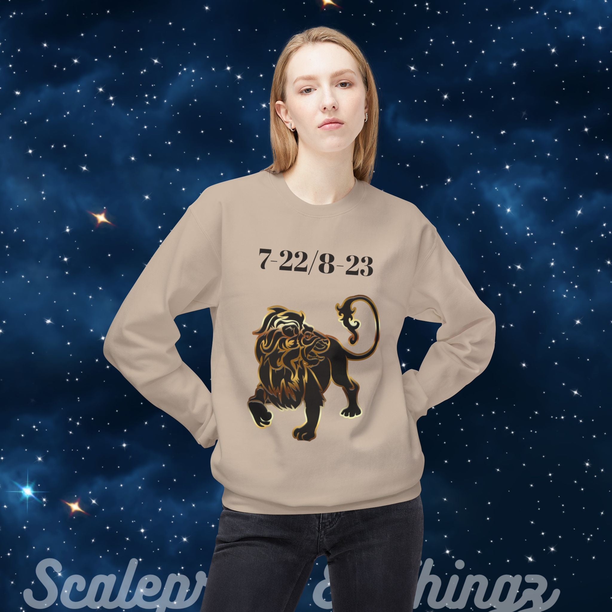 Leo Zodiac Crewneck Sweatshirt, Astrology Gift, Horoscope Sweatshirt, Personalized Leo Apparel, July-August Birthdays