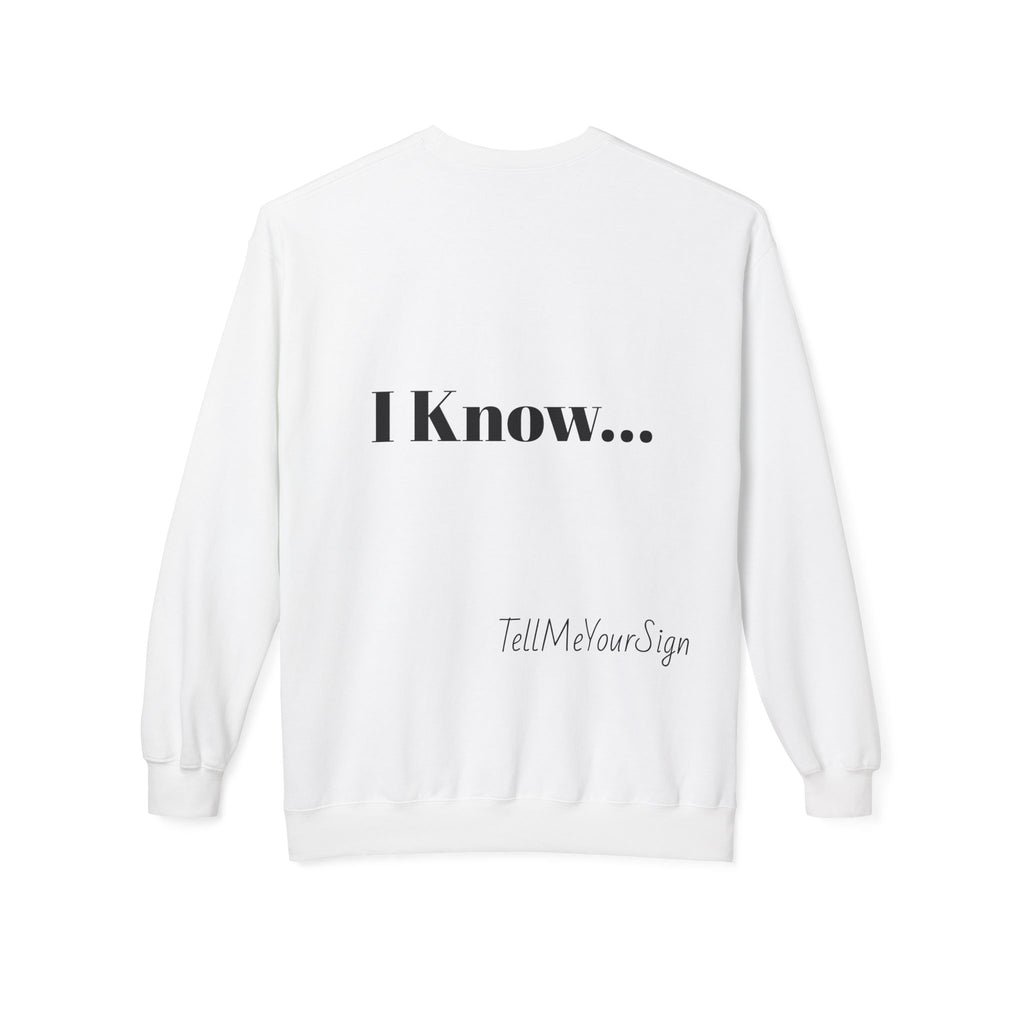 Astrology-Themed Fleece Sweatshirt, Zodiac Gift, Horoscope Sweatshirt, Cozy Astrology Crewneck, Birthday Gift for Astrology Lovers