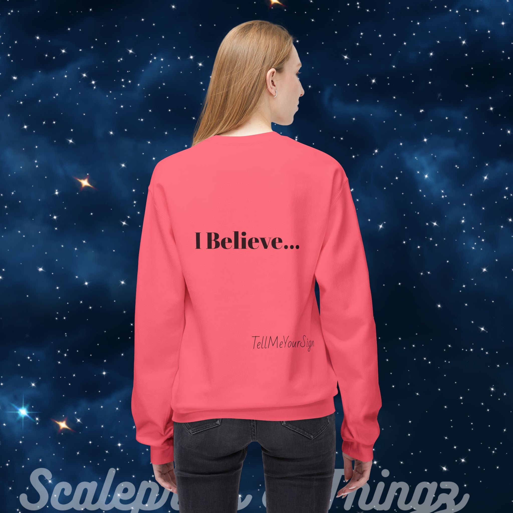 Whimsical Zodiac Crewneck Sweatshirt, Astrology Gift, Horoscope Apparel, Cozy Fashion, Birthday Present, Unique Design