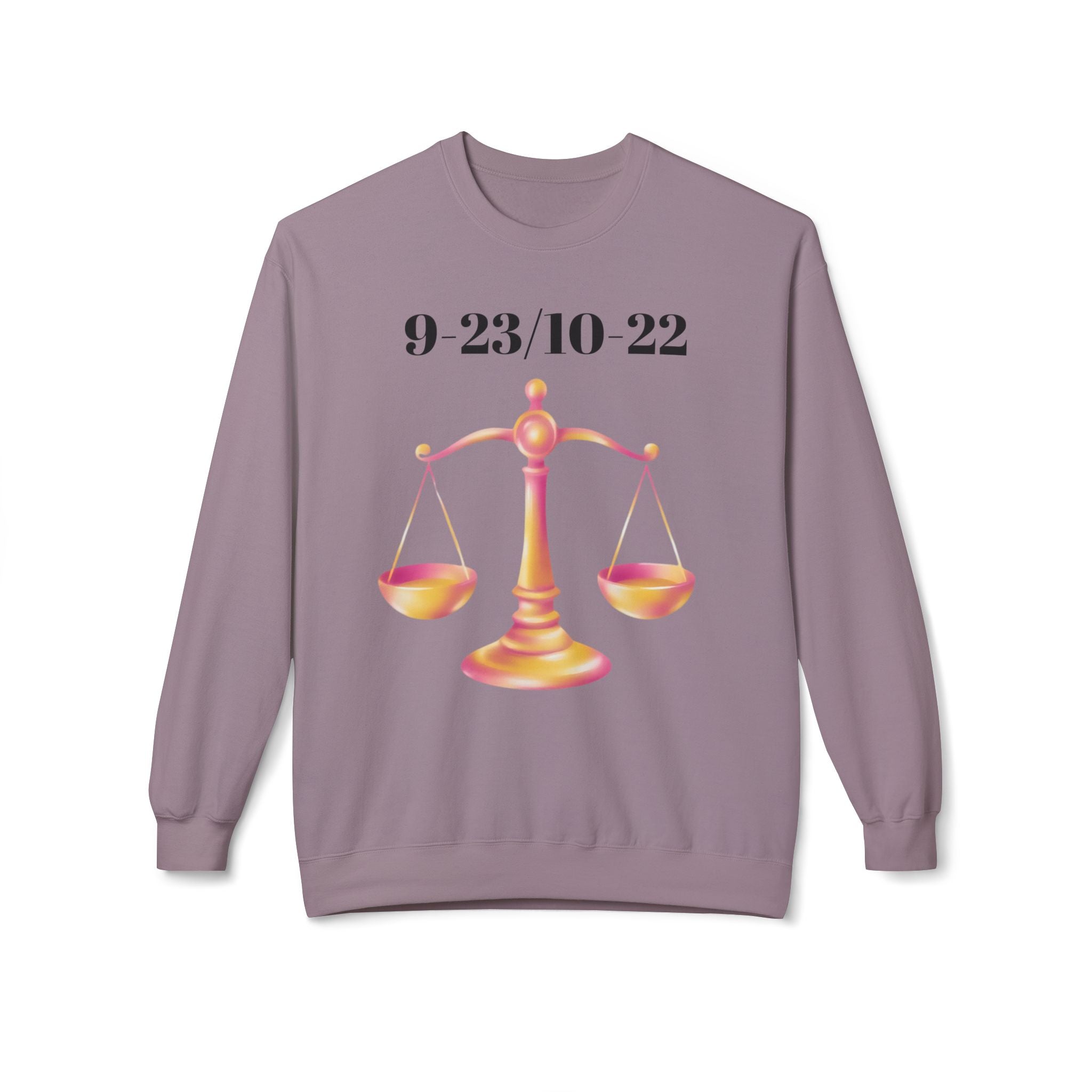 Libra Fleece Sweatshirt, Astrology Sweatshirt, Zodiac Crewneck, Balance T-Shirt, Gifts for Libra, Astrology Lover Apparel