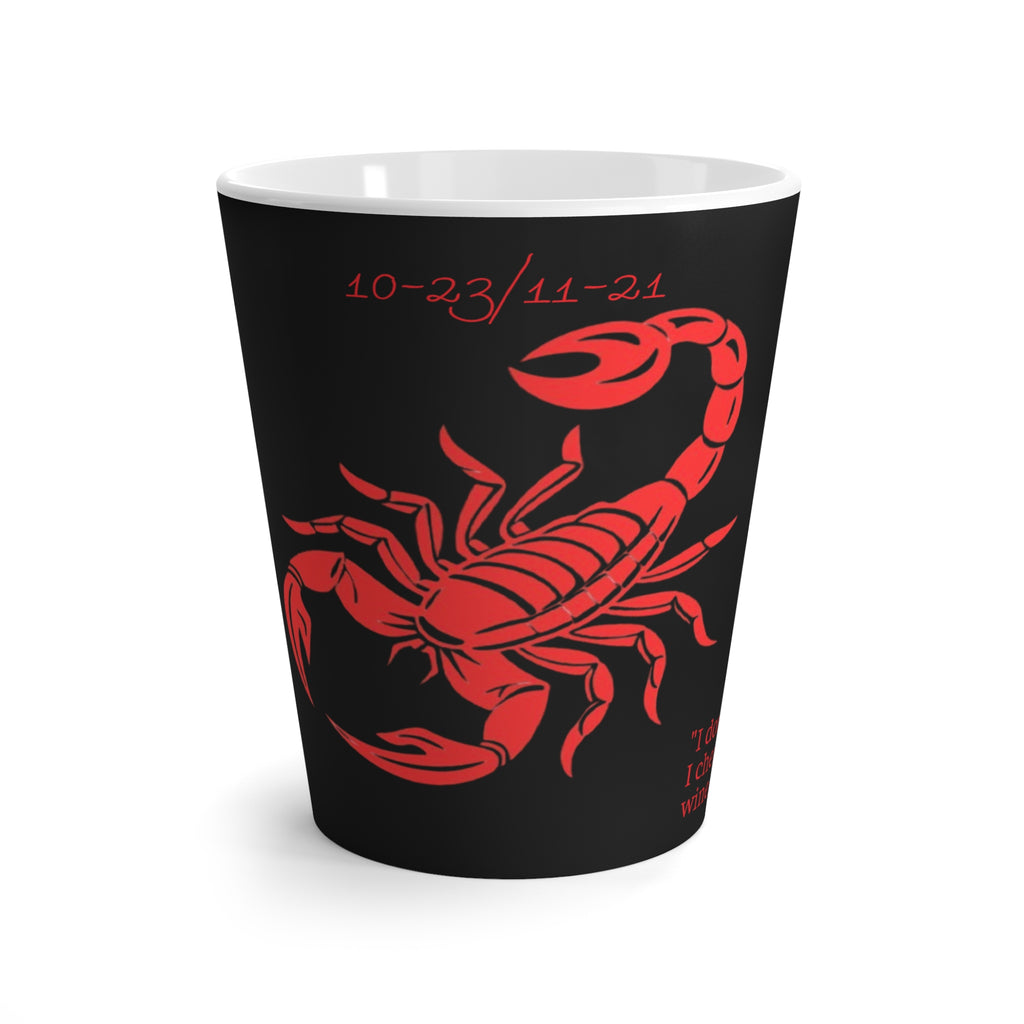 Scorpio Latte Mug | Zodiac Coffee Cup | Astrology Gift | Horoscope Drinkware | Personalized Star Sign Mug | Celestial Home Decor