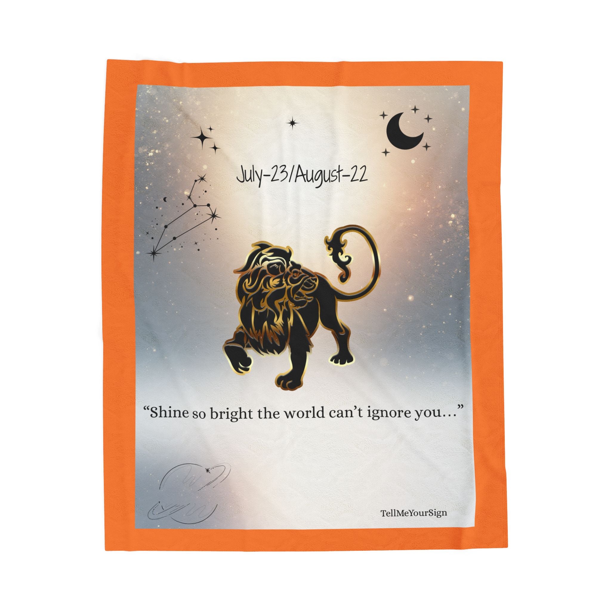 Astrology Leo Plush Blanket - Cozy Star Sign Decor