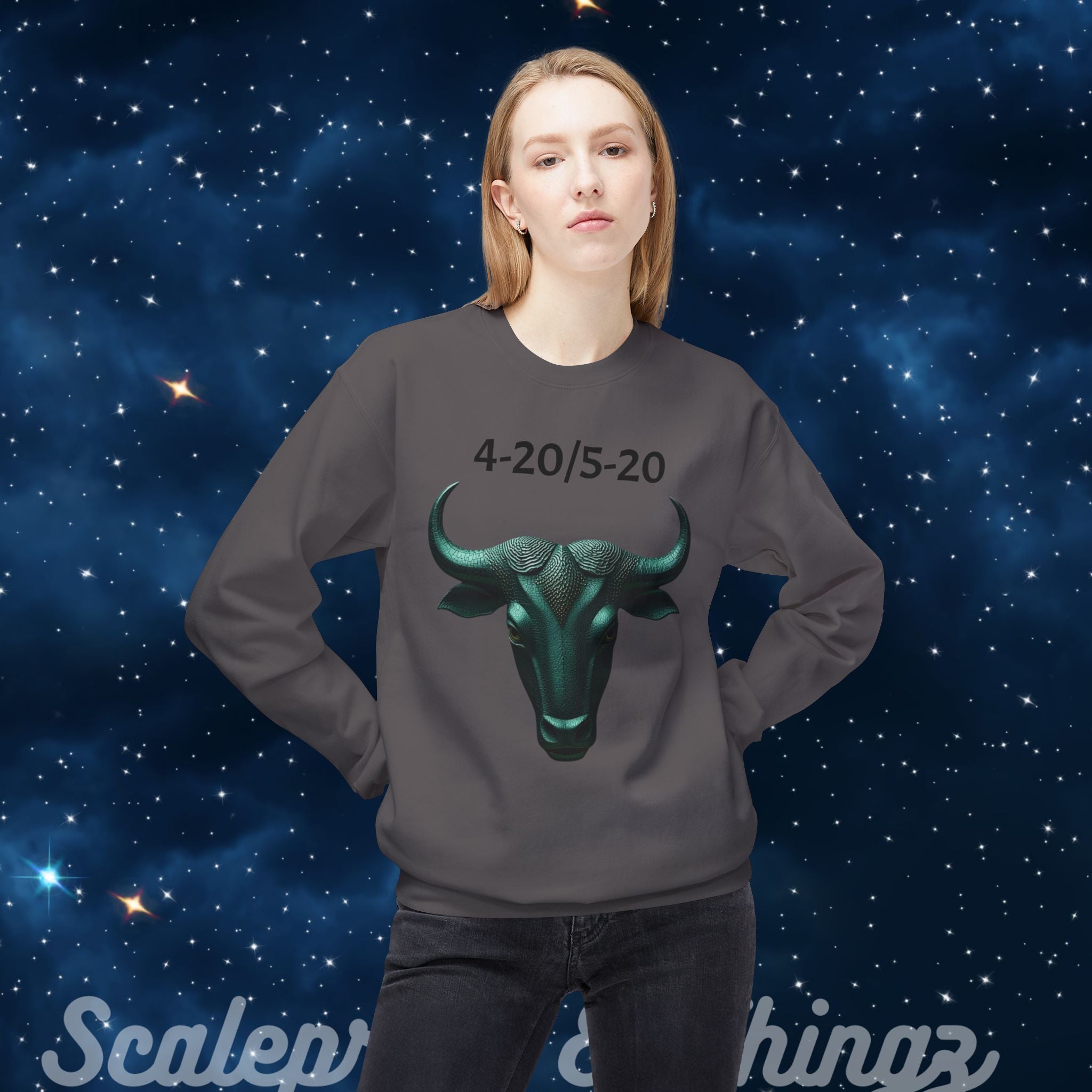 Taurus Crewneck Sweatshirt | Zodiac Sign Apparel, Astrology Gift, Cozy Layering Piece, Birthday Gift, Everyday Wear