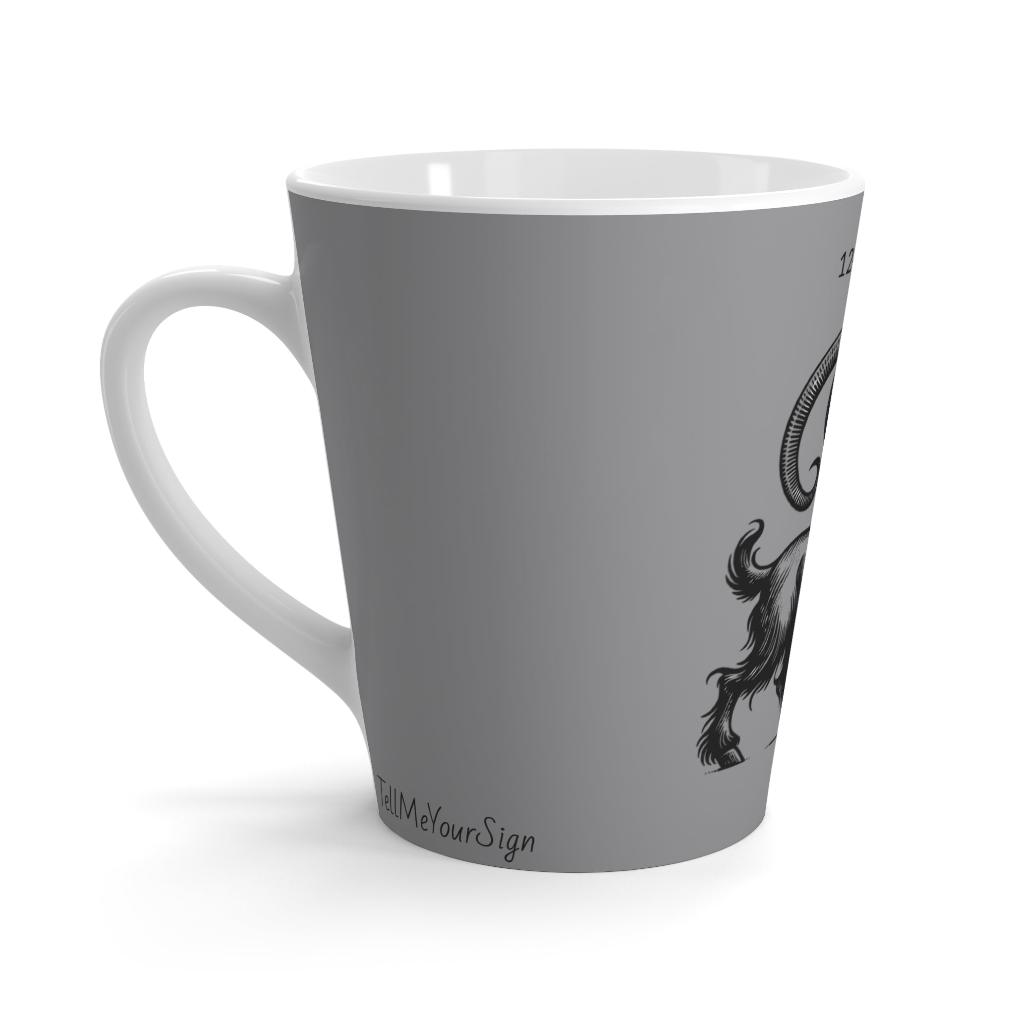 Capricorn Zodiac Latte Mug | Astrology Gift, Horoscope Drinkware, Coffee Lover's Cup, Personalized Mug, Birthday Gift