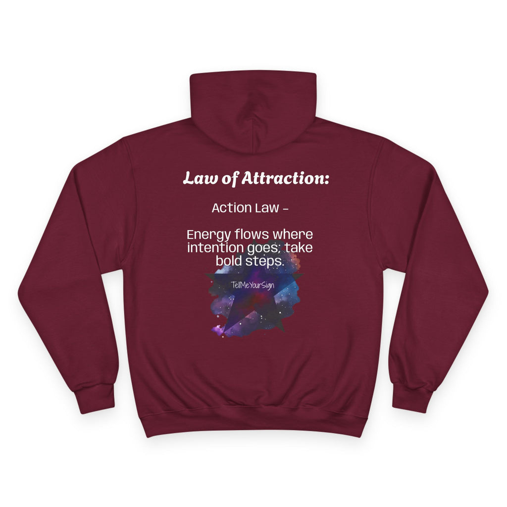 Champion Zodiac Hoodie: Aries Star Sign, Astrology Fashion, Personalized Gift, Cosmic Sweatshirt, Horoscope Wear