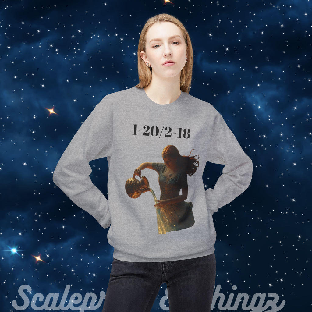 Astrology-Themed Fleece Sweatshirt, Zodiac Gift, Horoscope Sweatshirt, Cozy Astrology Crewneck, Birthday Gift for Astrology Lovers